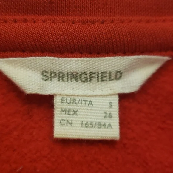 Springfield Sweatshirt Red Floral Women's Small - Picture 3 of 16